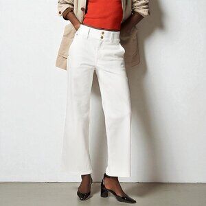 J. Crew Petite slim-wide jean with stacked buttons Size 29 Petite